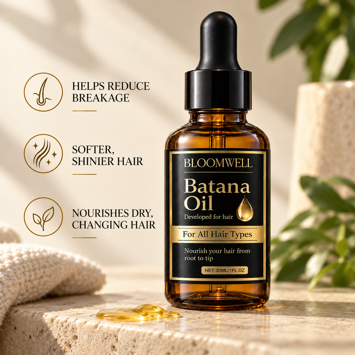 Batana Oil for Dry, Fragile, Changing Hair